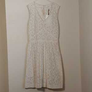 Jill Stuart Dasha Lace Dress Ivory Cream Size 6